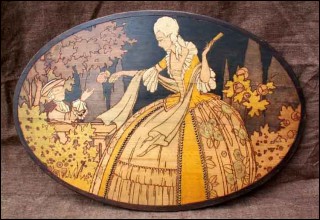 Romantic Date Pyrographic Painting