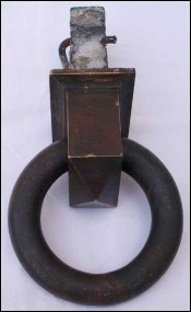 French Art Deco Solid Bronze Mooring Ring 1930