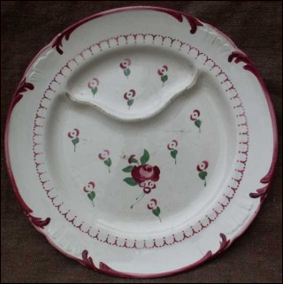 Asparagus Plate French Majolica Longchamp 1860