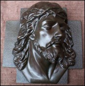 Solid Bronze Head of Christ X Rani 1935