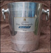 Vintage French Champagne Ice Bucket Dry Monopole 1950
