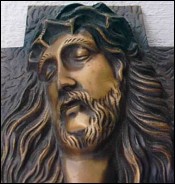 Head of Christ Bronze A Barthelemy 1920