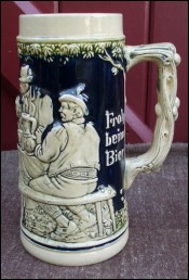 Ceramic Beer Stein Genz Germany 1940