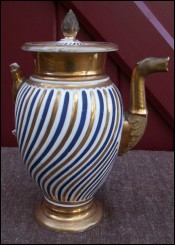 Old Paris Porcelain Coffee Pot Napoleonic Empire Peiod 1810