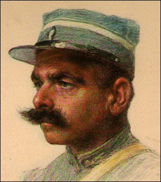 The Allied Armies French Policeman  Army WWI Etching Eugene Burnand 1922