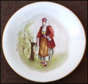 Decorative Plate Young Bulgarian Paris Porcelain Le Rosay 1890