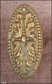 French Victorian Ormolu Brass Door Knob Handle 1860