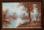 Autumnal Landscape I Cafieri Oil Painting Canvas