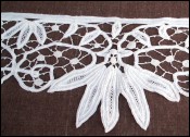 French Cut Lace Pelmet for Window Shelf Curtain 1900