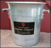 French Eugene Cliquot Champagne Ice Bucket Cooler Art Deco 1950