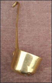 Antique French Country Normandy Brass Ladle 1860