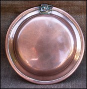 French Country Eggs Fry Pan Tin lined Copper 19th Century