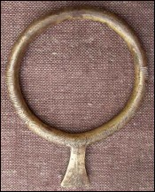 Tribal African Art Gilt Bronze Armlet Bracelet Bassari 19th Century