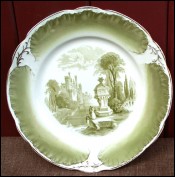 Romantic Semi Royal Plate Porcelain Wedgwood 1890