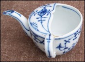 Blue & White German Porcelain Invalid Feeder Tettau 19th C