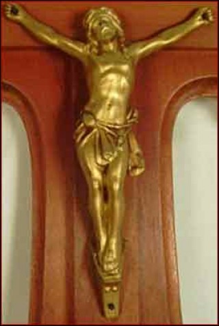 Holy Water Font Mahogany