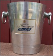 Champagne Ice Bucket Cooler Dry Monopole Heidsieck 1960