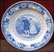 The Rich Man Outlaw Plate Faience Hall Gien 1817