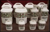 Canister Set 12 Pcs Yvonne Porcelain