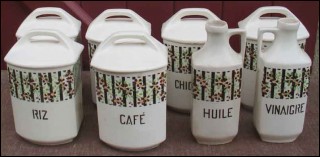 Vintage Canister Set 12 Pcs Yvonne Porcelain Vintage Canister Set 12 Pcs Yvonne Porcelain