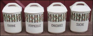 Vintage Canister Set 12 Pcs Yvonne Porcelain Vintage Canister Set 12 Pcs Yvonne Porcelain