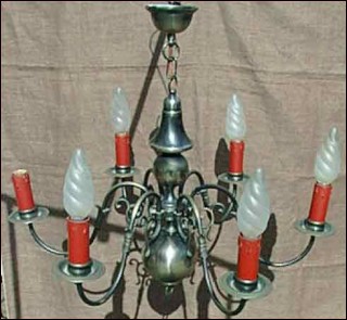 Bronze chandelier and sconces