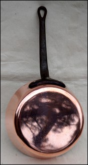 Chef Professional Thick Copper Saute Sauce Pan Metaux Ouvres
