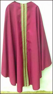 Red Roman Chasuble