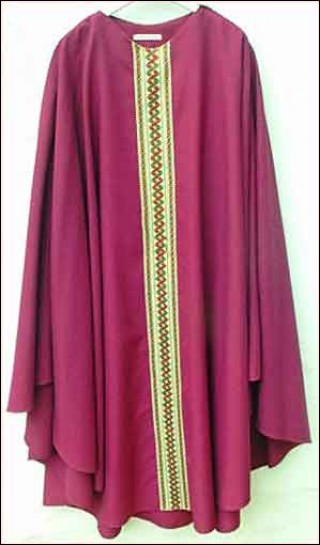 Red Roman Chasuble