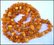 Natural Butterscotch Baltic Amber Nuggets Beads Necklace 36.2gr