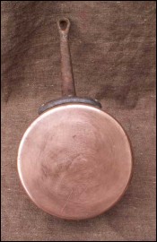 Vintage French Tinned Copper Pan 1950