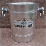 Chereau Carre Aluminum White Wine Ice Bucket Cooler Muscadet