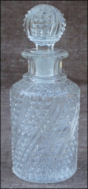 Cut Twisted Crystal Perfume Bottle 1910