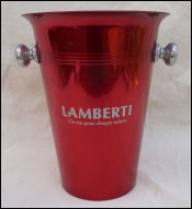 Red Anodized Aluminum Wine Bucket Lambertini