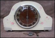 Art Deco Chime Shelf Mantle Clock URGOS 8 Days Germany
