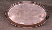 Au Gratin Roasting Copper Oval Pan Tin Lined 1900