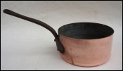 Hammered Copper Tinned Sauce Pan 2mm Thick