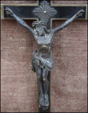 Large Pectoral Cross Christ Symeon Prophecy 1894