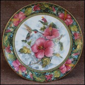 Imperial Hummingbird Theresa Politowicz Porcelain Plate