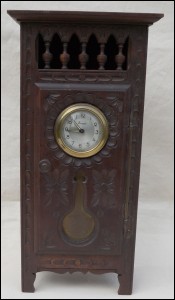 Cut Carved Wood Grandfather Clock for Doll Quimper