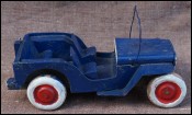 Jeep Red Cross Wooden Tole Toy Western Front 1945