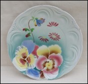 Art Nouveau Decorative Plate Faience T Fenal Badonviller