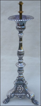 Silvered Bronze Candlestick 15