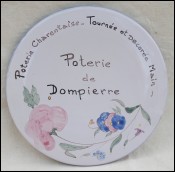 Advertising Platter Tray Medallion Dompierre La Rochelle