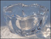 DAUM FRANCE AshTray Pipe Holder Crystal Art Glass 1970