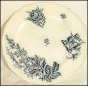 Brown-Westhead Blue Flore Chine Plate