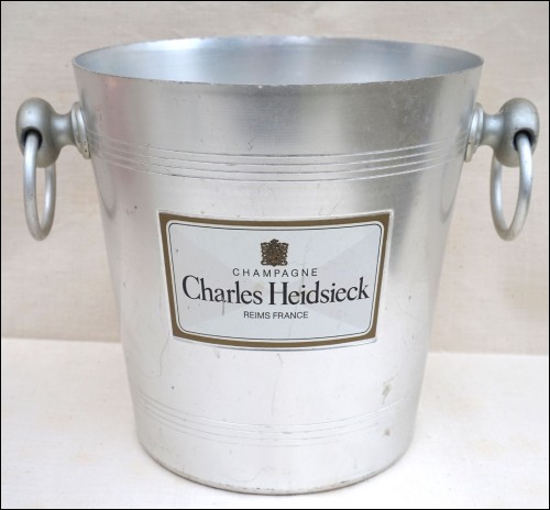 Aluminum Champagne Ice Bucket Cooler Heidseick 1970 A