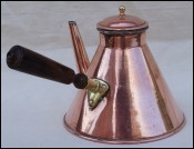 Copper Tined Copper Chocolate Coffee Pot 1qt France 1900