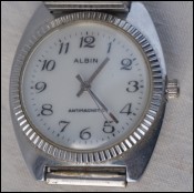 Men Albin Mechanical Antimagnetic Wristwatch Stainless Steel