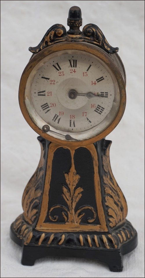 Swiss Desk 8 Days Clock Aaron Norman St Imier AN Depose 19th C